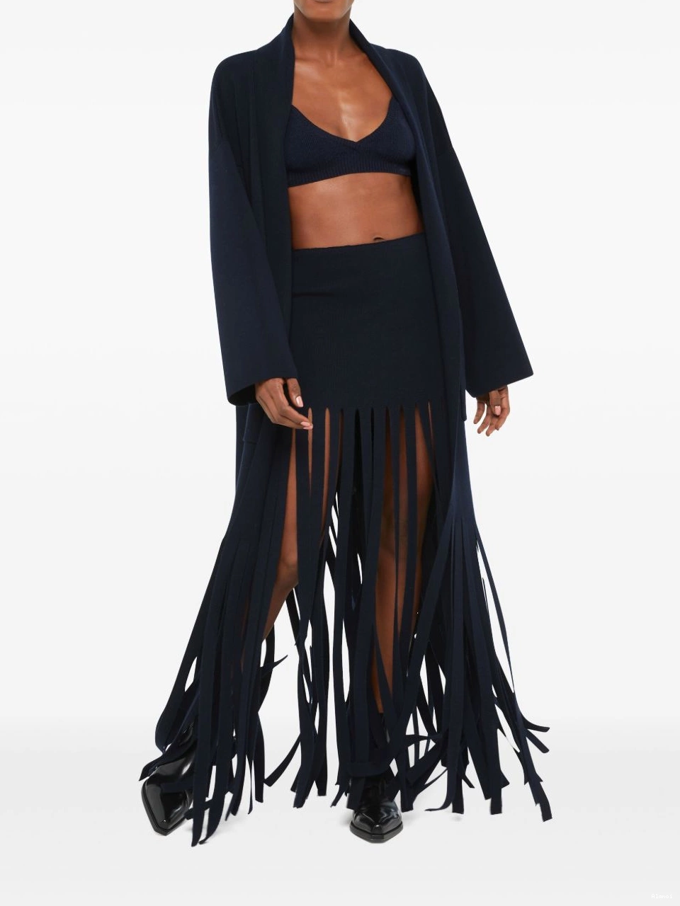 Cheap Eclectic wool Alanui fringed Women skirt 0714